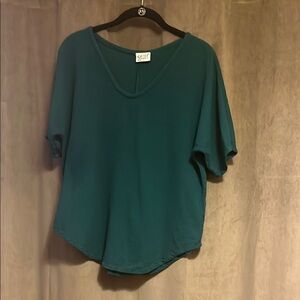 Pine Short Sleeve V-Neck - Oh My Gauze!